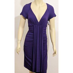 Shine New York Purple Ruched Dress M